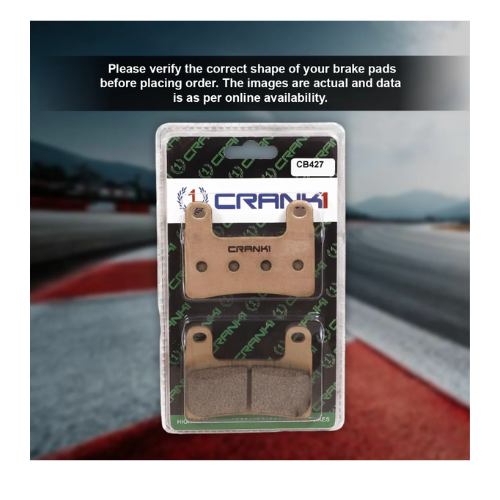 Crank1 Fully Sintered H2 Series Brake Pads for BMW S 1000 R (2018-2020)