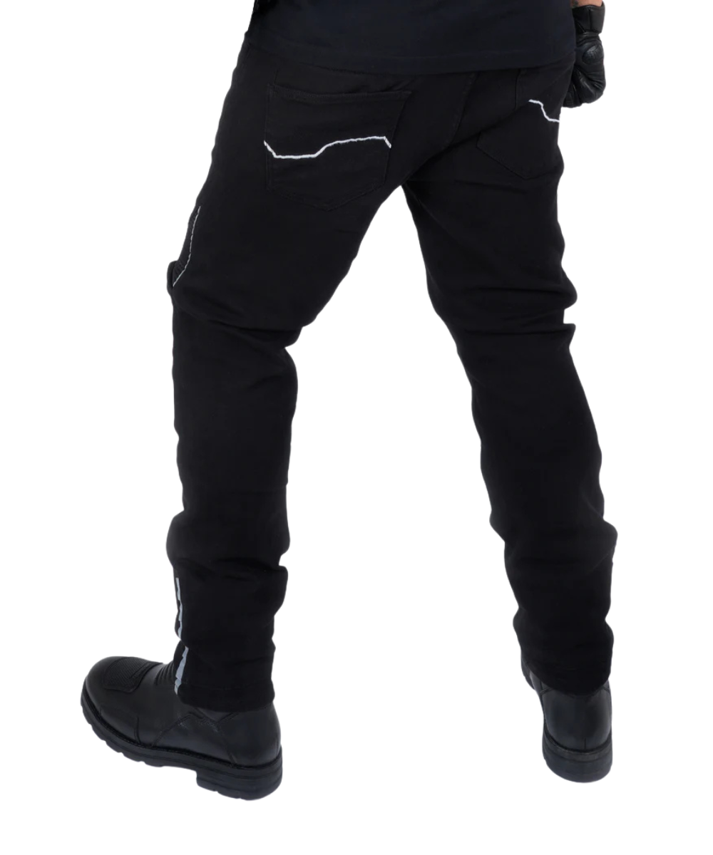 Rollin Denims Genesis 2.0 CORE-X Riding Jeans with Armour - Jet Black