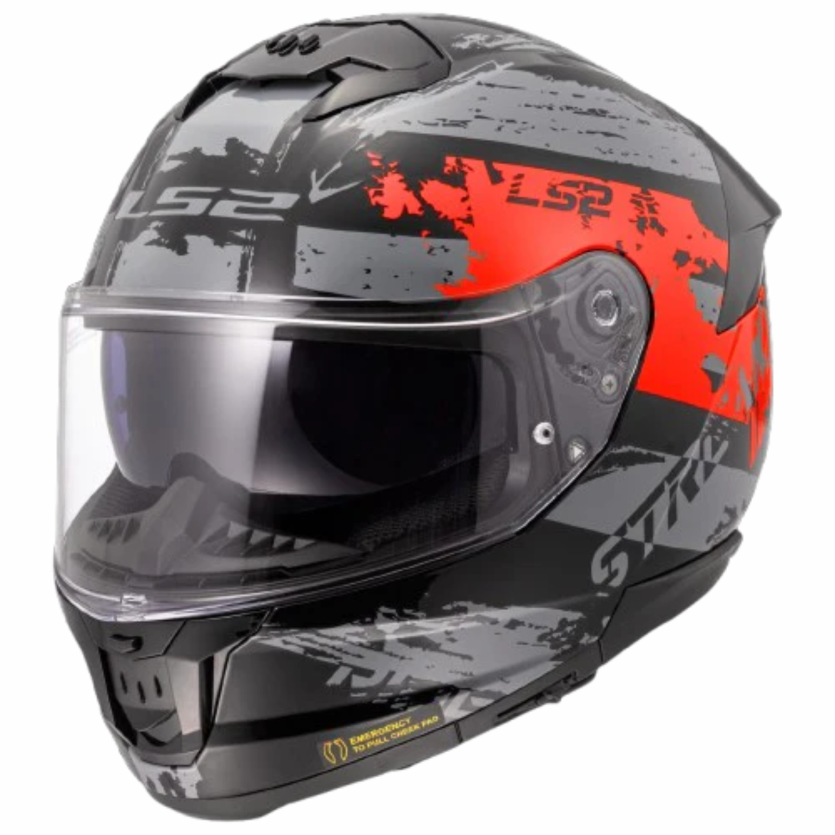 LS2 FF320 Stream II Noisy Helmet - Black Red - LS2