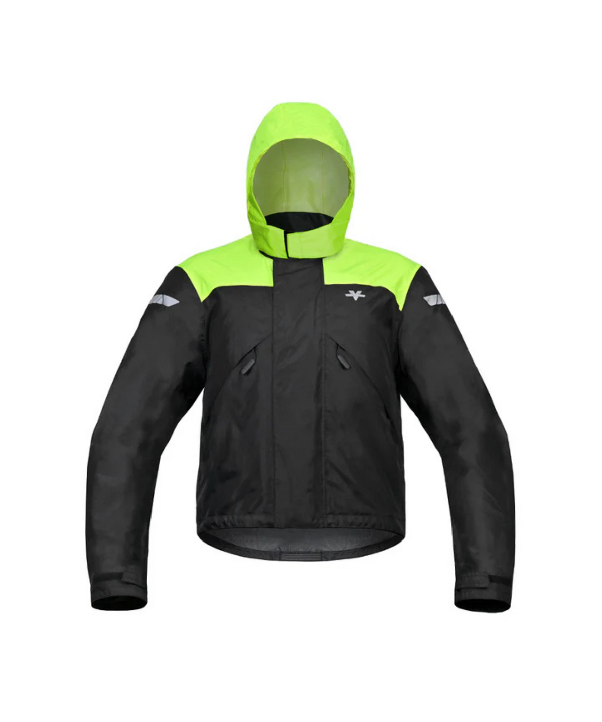 Viaterra P300 Motorcycle Rain Jacket - Black Green - Viaterra