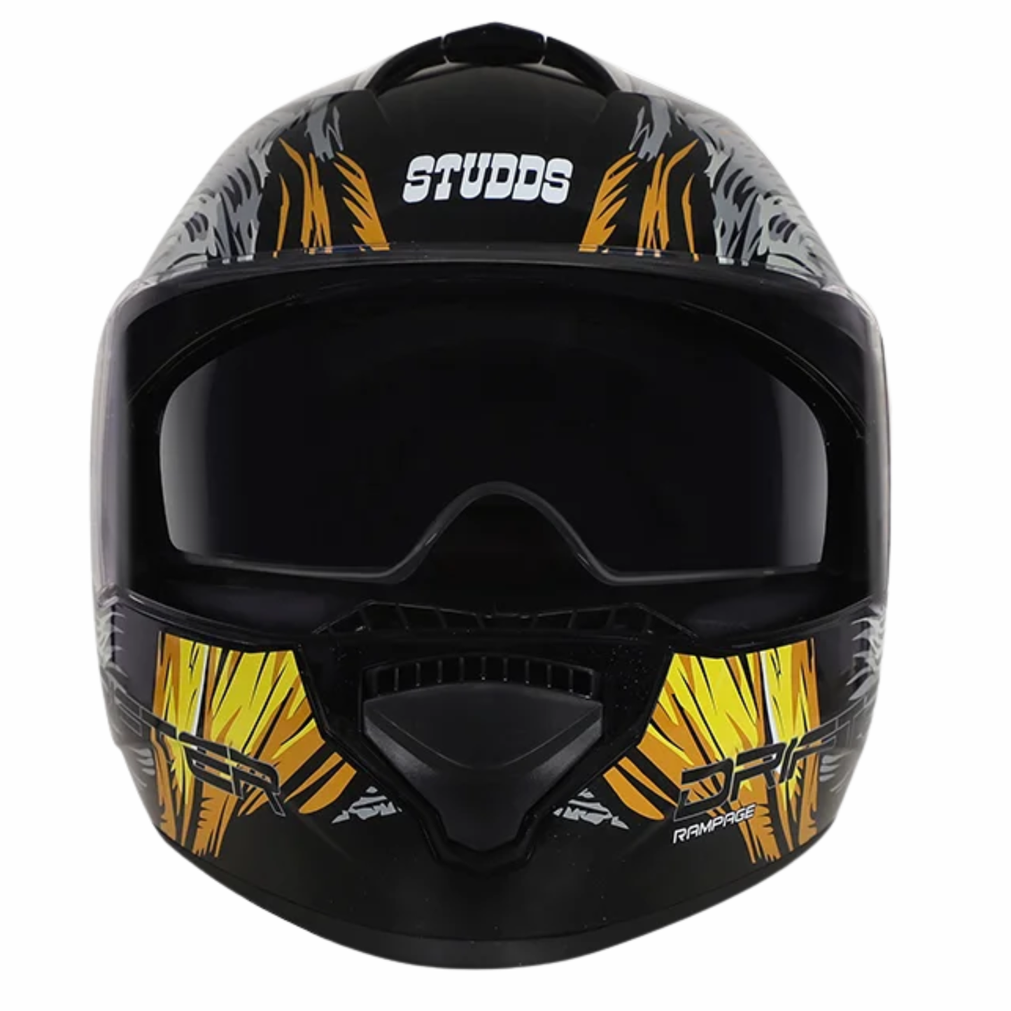 Studds Drifter D3 Rampage Decor Graphics Helmet - Matt Black Yellow N5