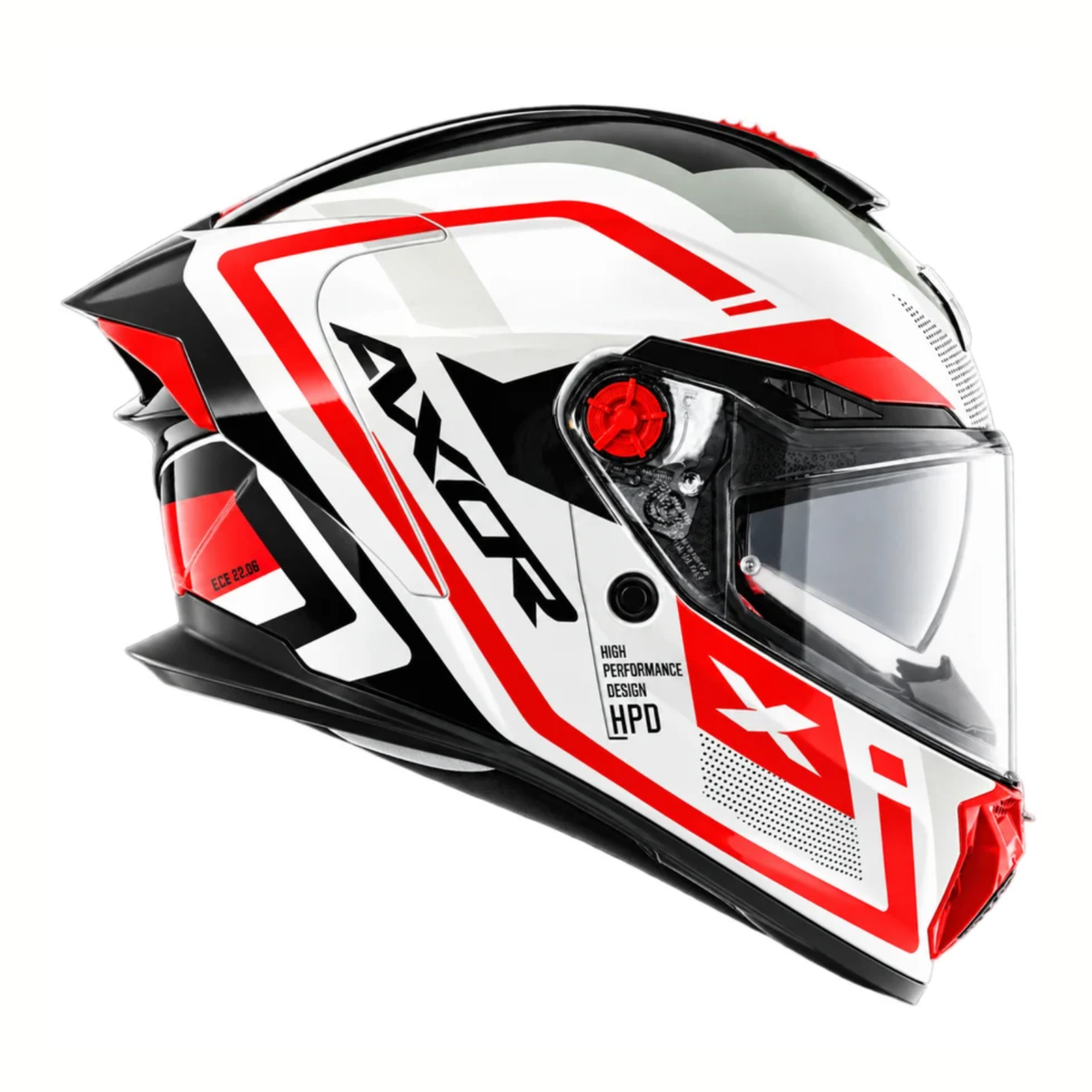 Axor Agera Starry Helmet - Gloss White Red