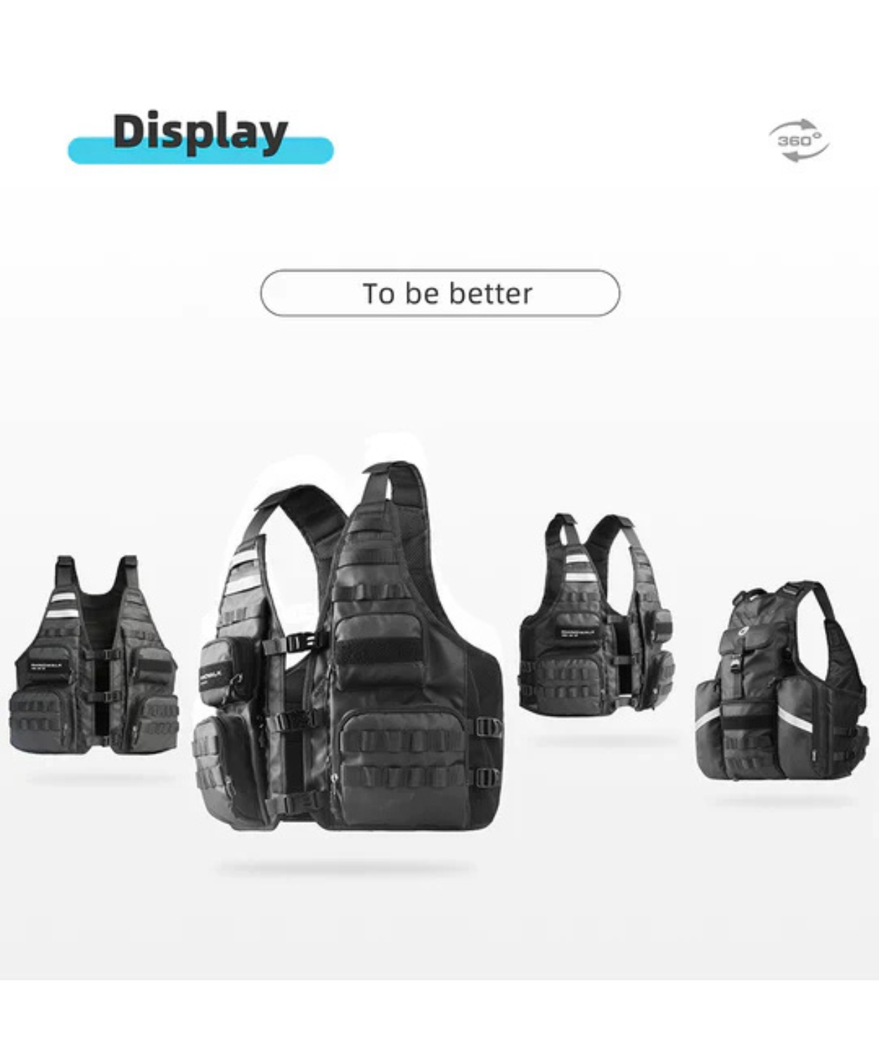 Rhinowalk Motorcycle Vest - M1012BK