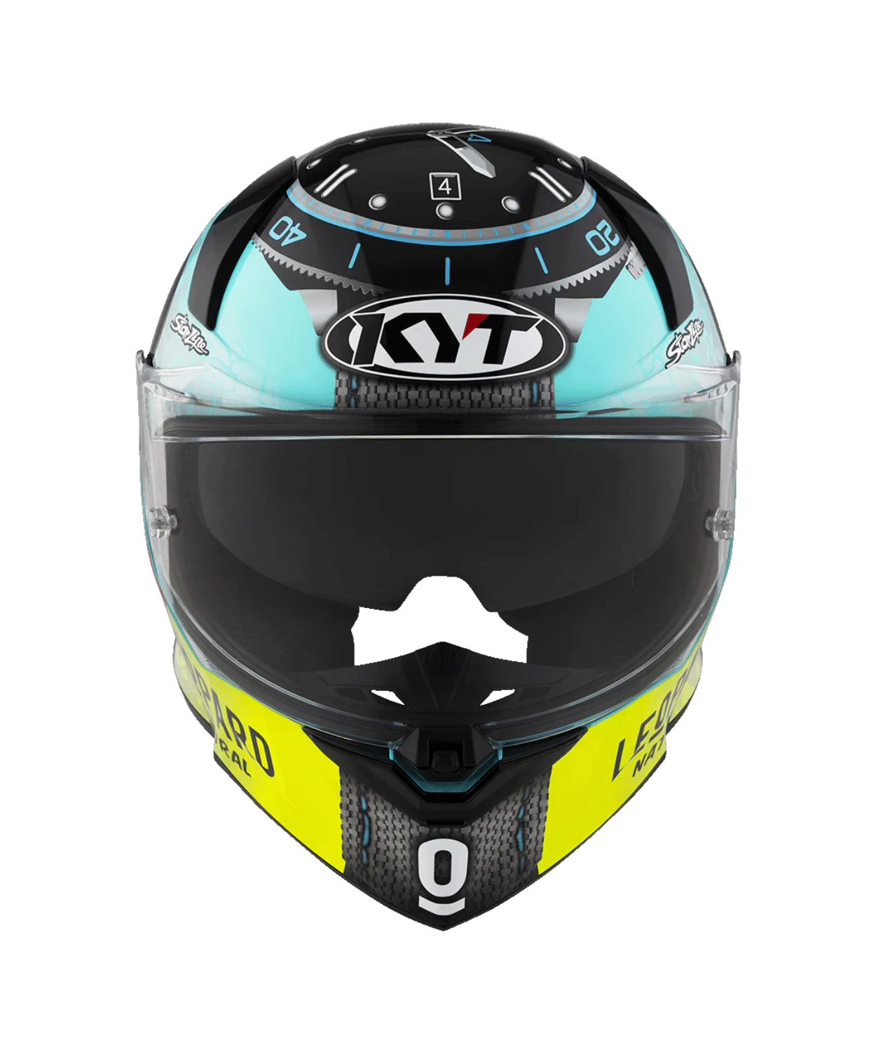 KYT R2R Pro Foggia Misano 2022 Replica Helmet - Gloss Yellow Blue Grey