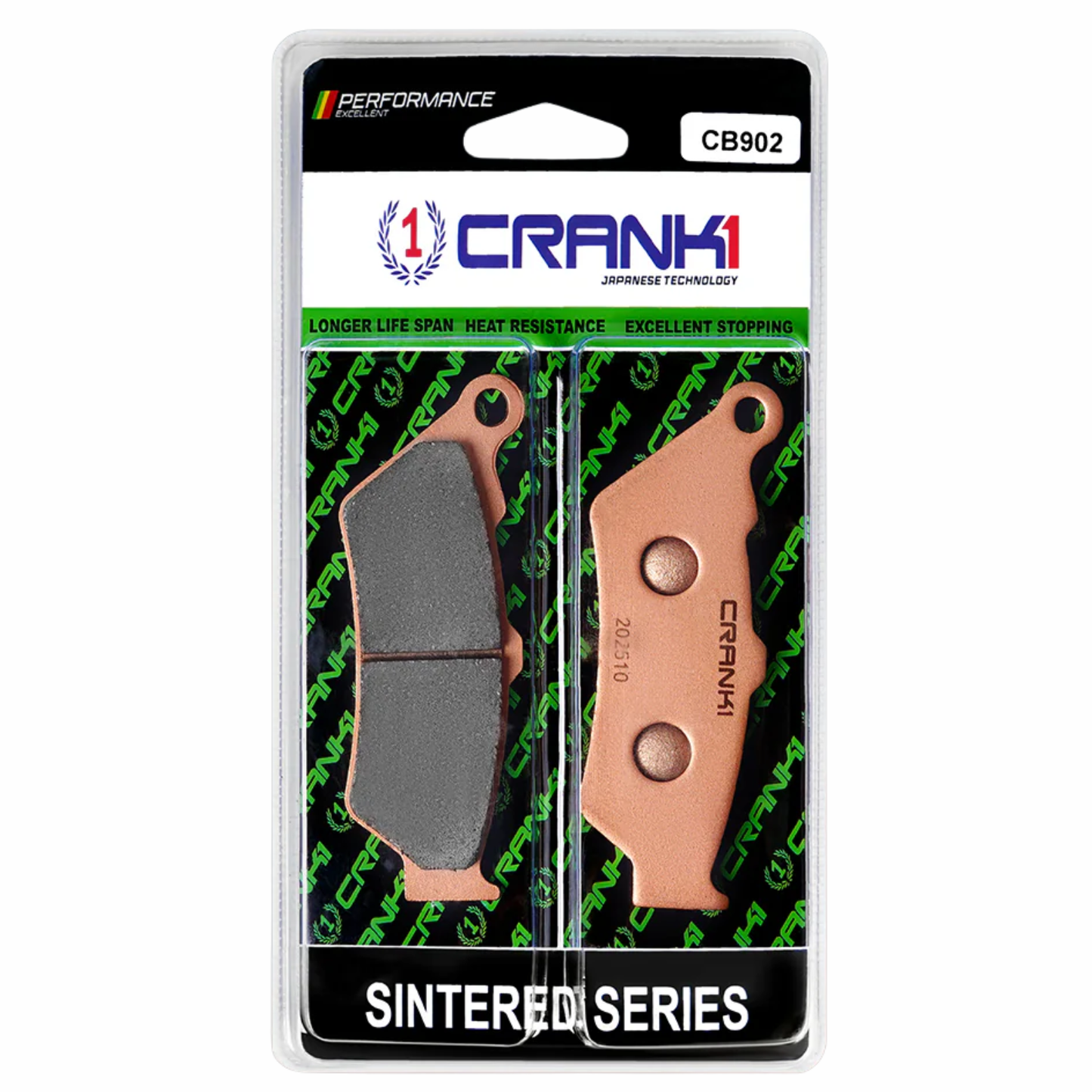 Crank1 Fully Sintered H2 Series Brake Pads for Royal Enfield Bear 650 (2024 Onwards)