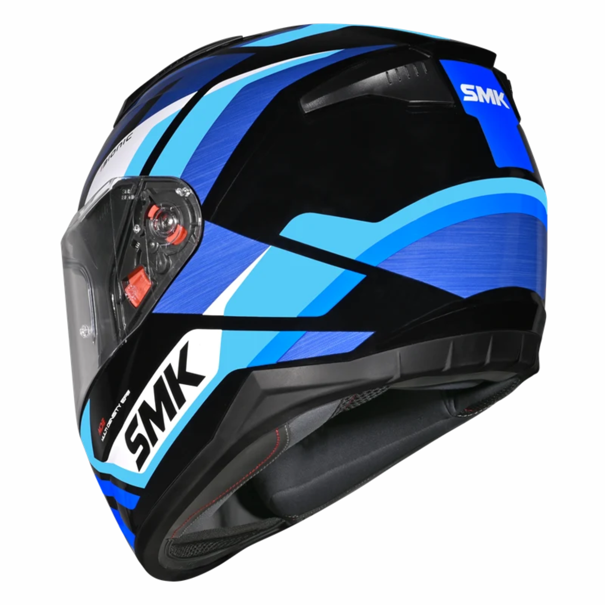 SMK Bionic Adult Kore GL251 Helmet - Gloss Black Blue - SMK