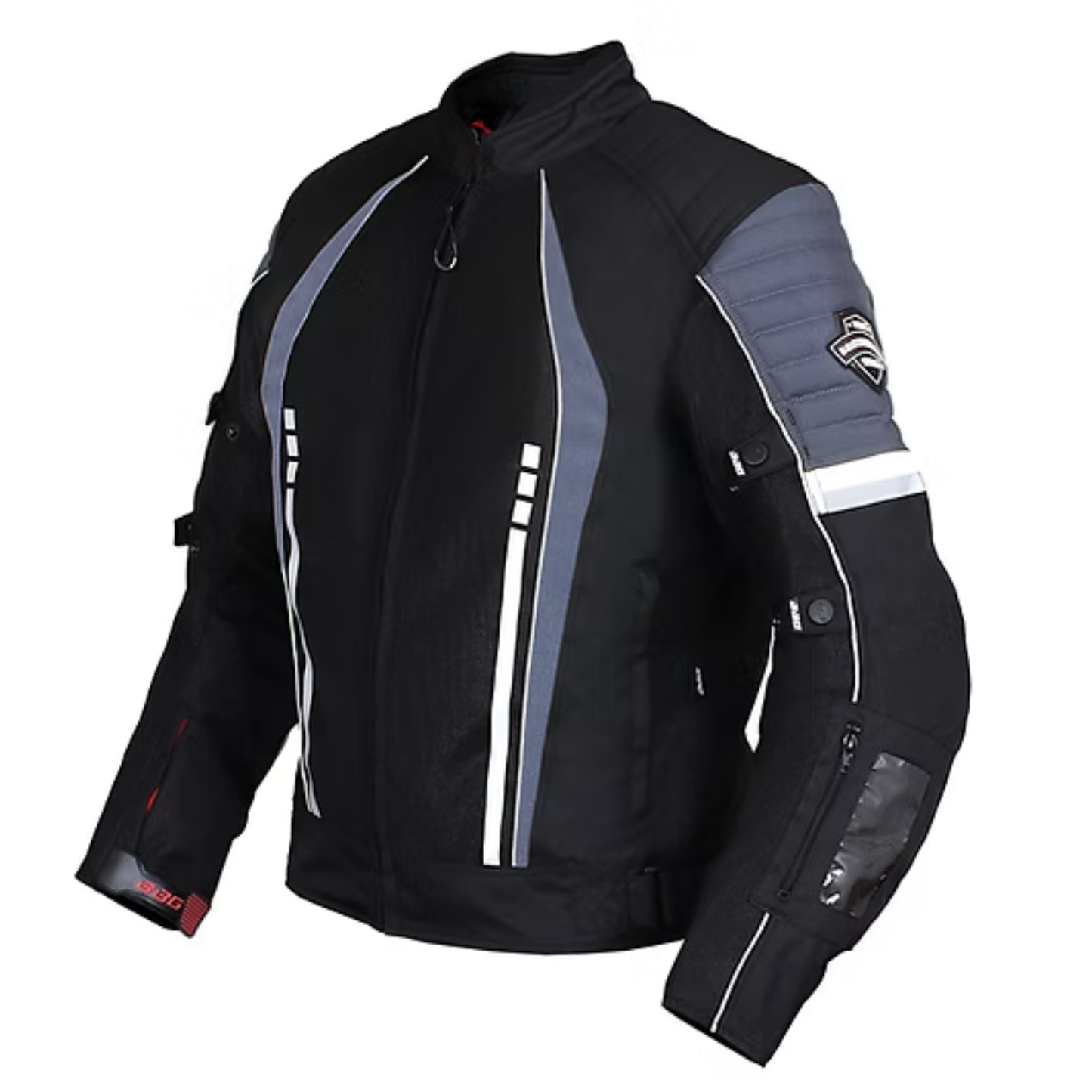 BBG Voyager Riding Jacket with Rain Liner - Grey