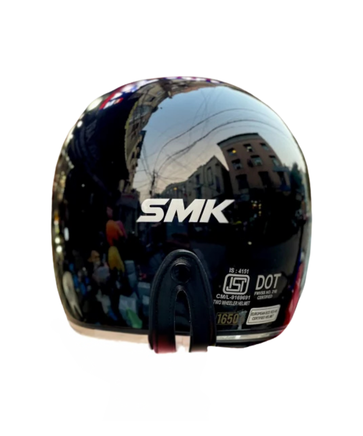 SMK Retro GL240 Black Helmet