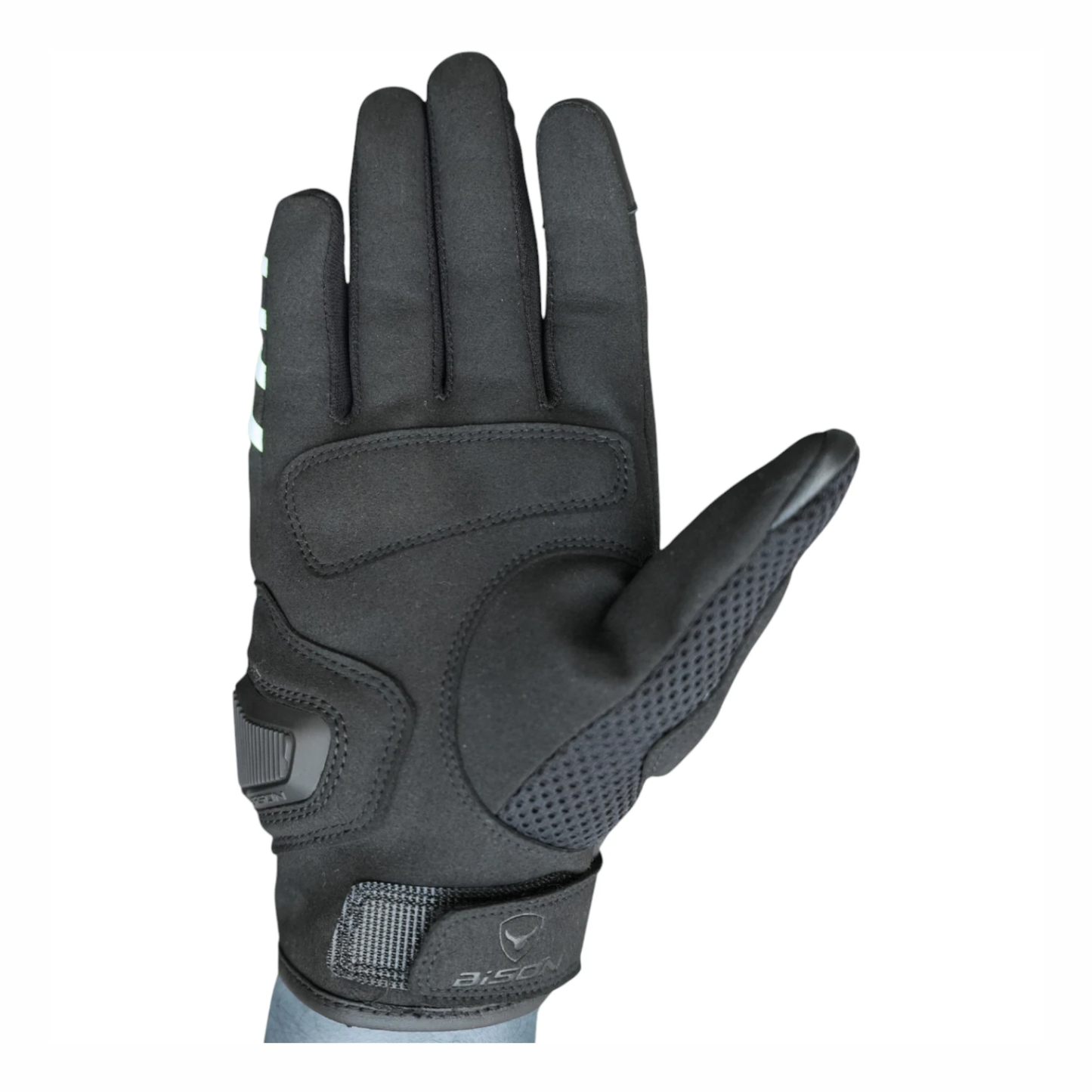 Bison ProGear Raptor Riding Gloves - Black Grey