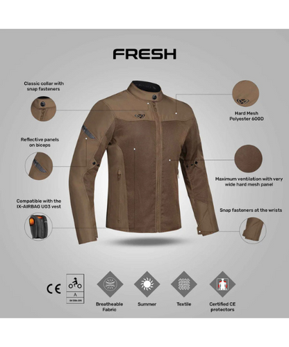 Ixon Fresh Slim Riding Jacket - Brown