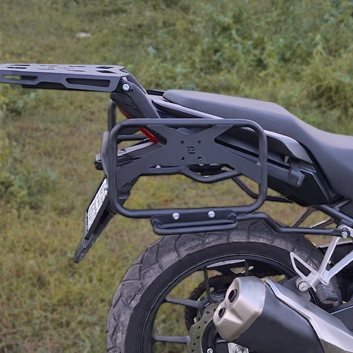 Zana Honda NX500 Roadster Saddle stay with Exhaust Shield with Jerry can Mount - ZI-8472 - Zana