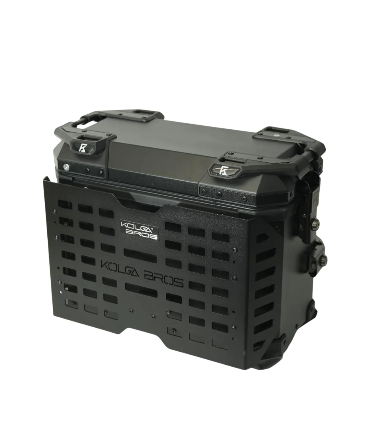 Kolga Bros Camper 38L Moto Alluminium Panniers - Black
