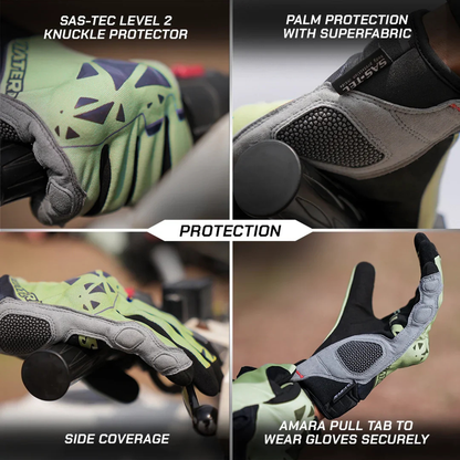 Viaterra Roost V2 Offroad Motorcycle Gloves - Cactus