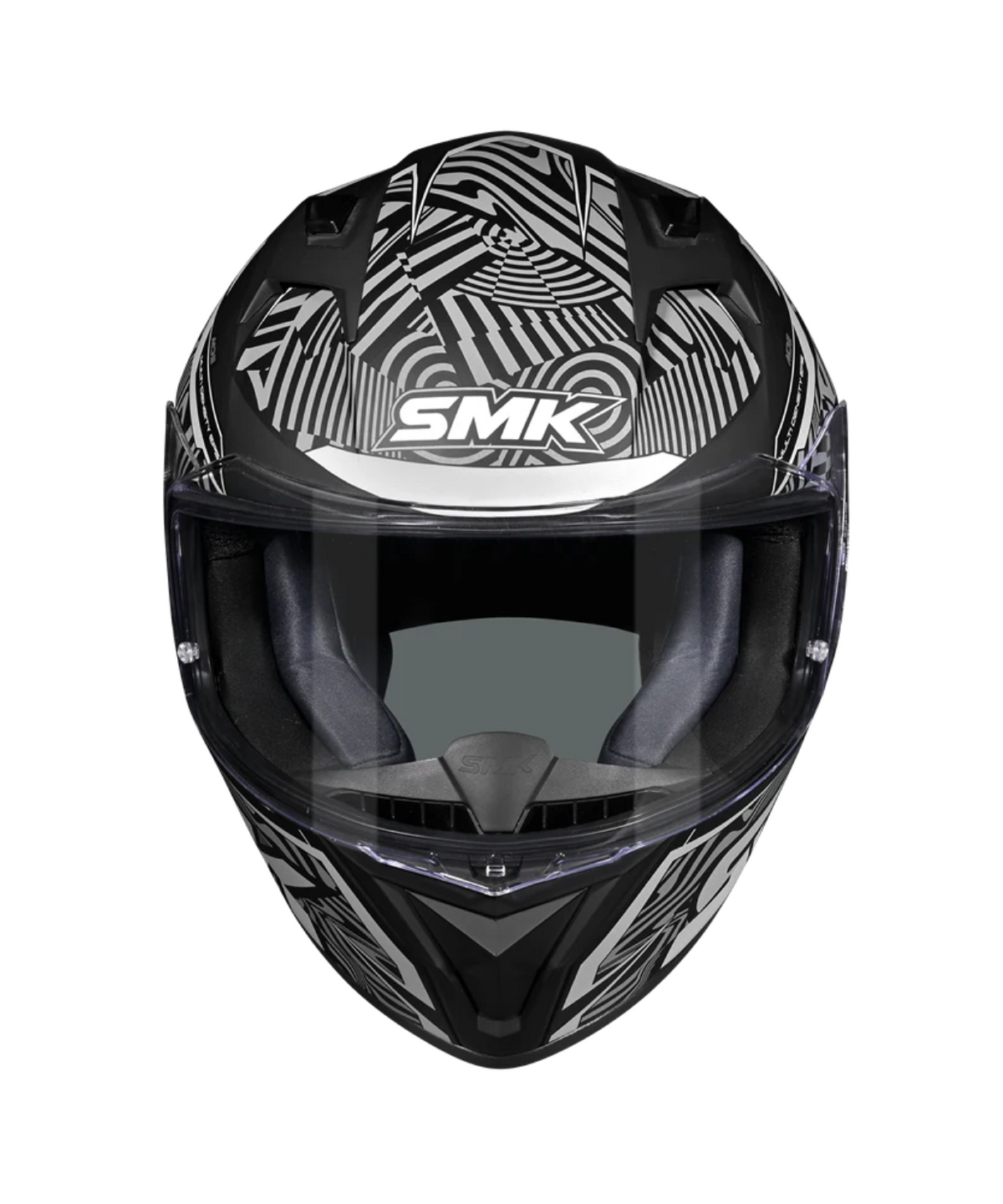 SMK Stellar Fury GRPS MA266 Full Face Helmet - Matt Black Grey - SMK