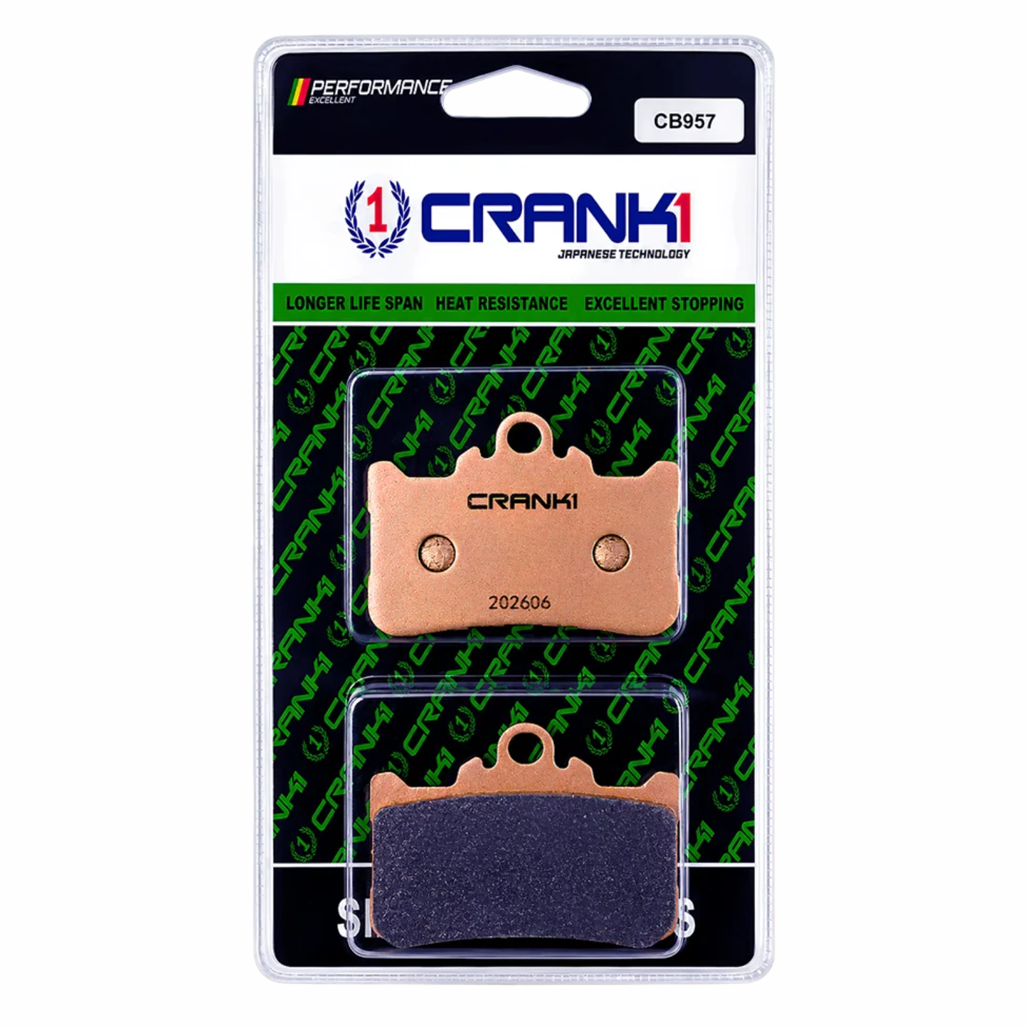 Crank1 Sintered Brake Pads for Kawasaki Z900 (2026)