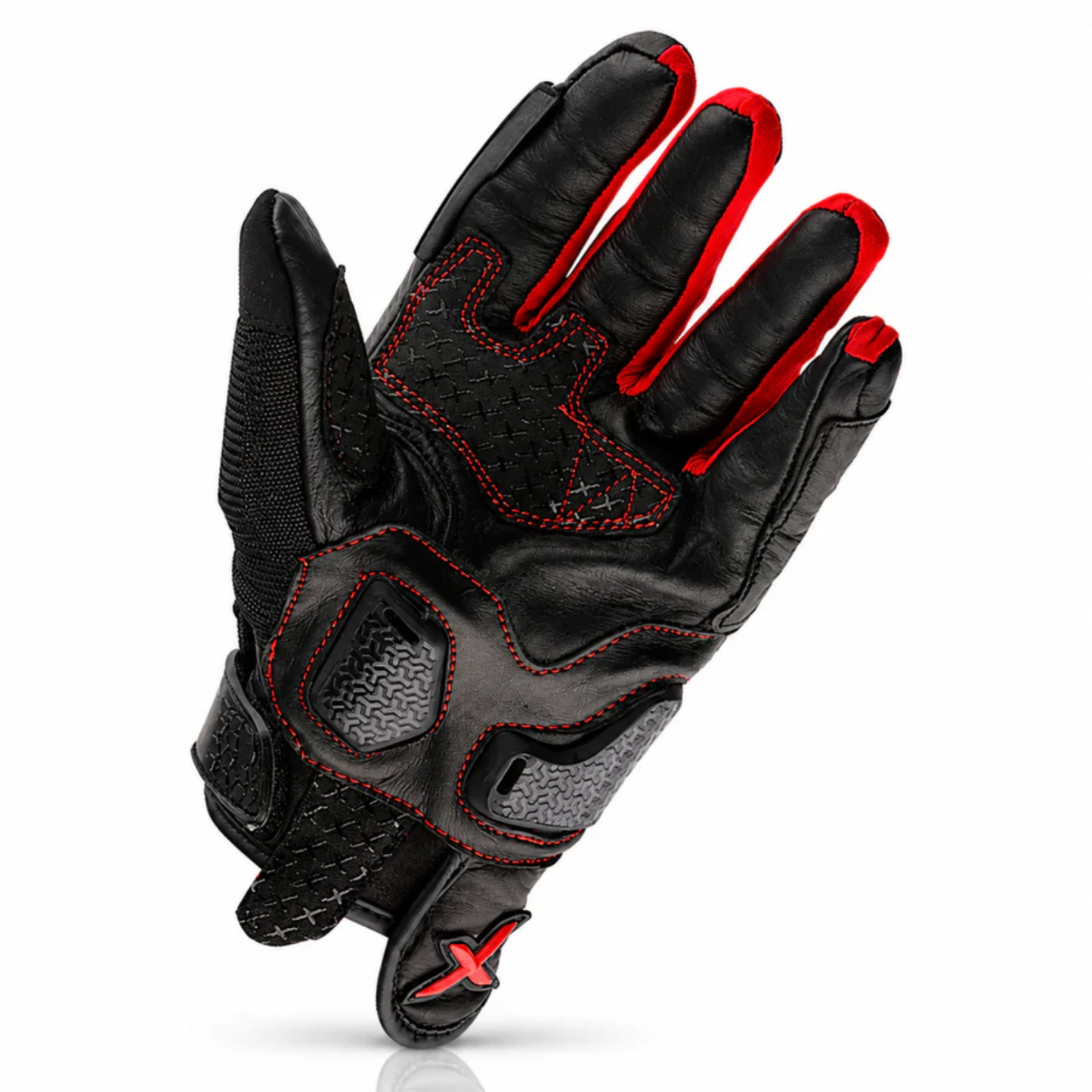 Axor Viper Riding Gloves - Black Red