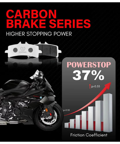 Crank1 Carbon Brake Pads for Kawasaki Versys 650 (2022 Onwards)
