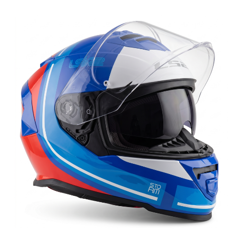 LS2 FF800 Storm II Slant Helmet - Gloss Blue Red