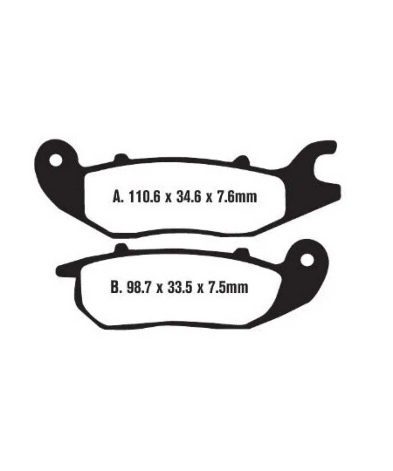 EBC Honda Transalp XL 750 (2023-2024) Fully Sintered Brake Pads