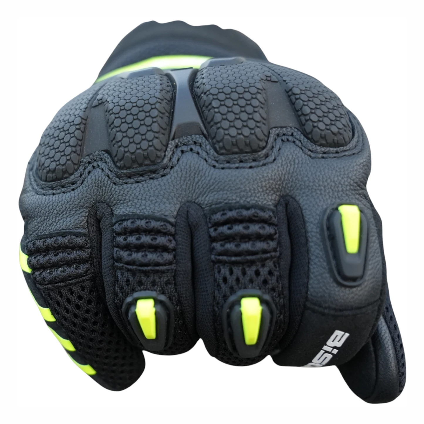Bison ProGear Raptor Riding Gloves - Black Neon
