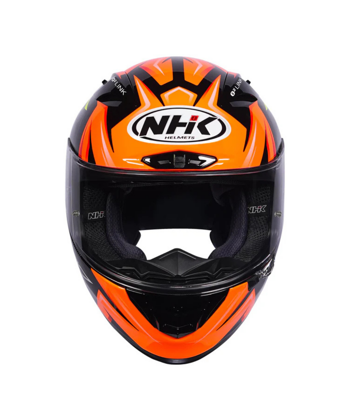 NHK GP R Tech Street NMS Helmet - Black Orange - NHK