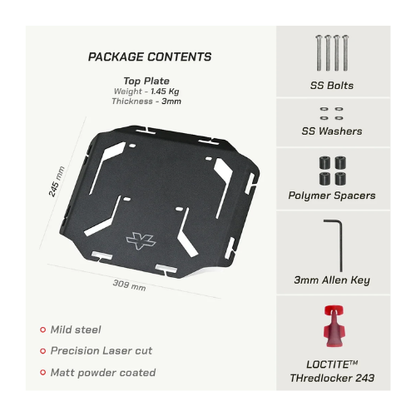 Viaterra Quick Mount Rear Rack - Suzuki V-Strom SX 250