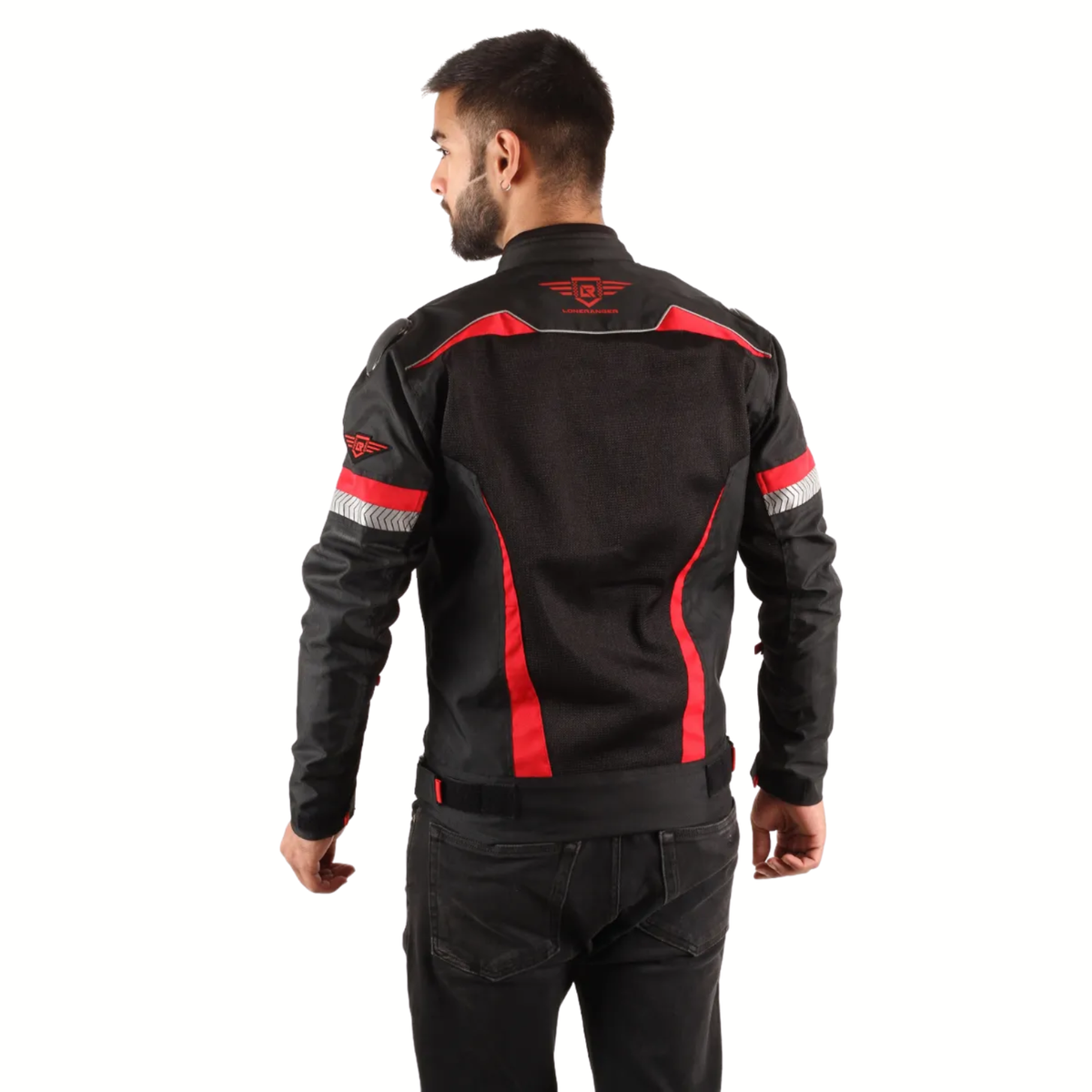 Lone Ranger Addon Pro Max Riding Jacket - Black Red