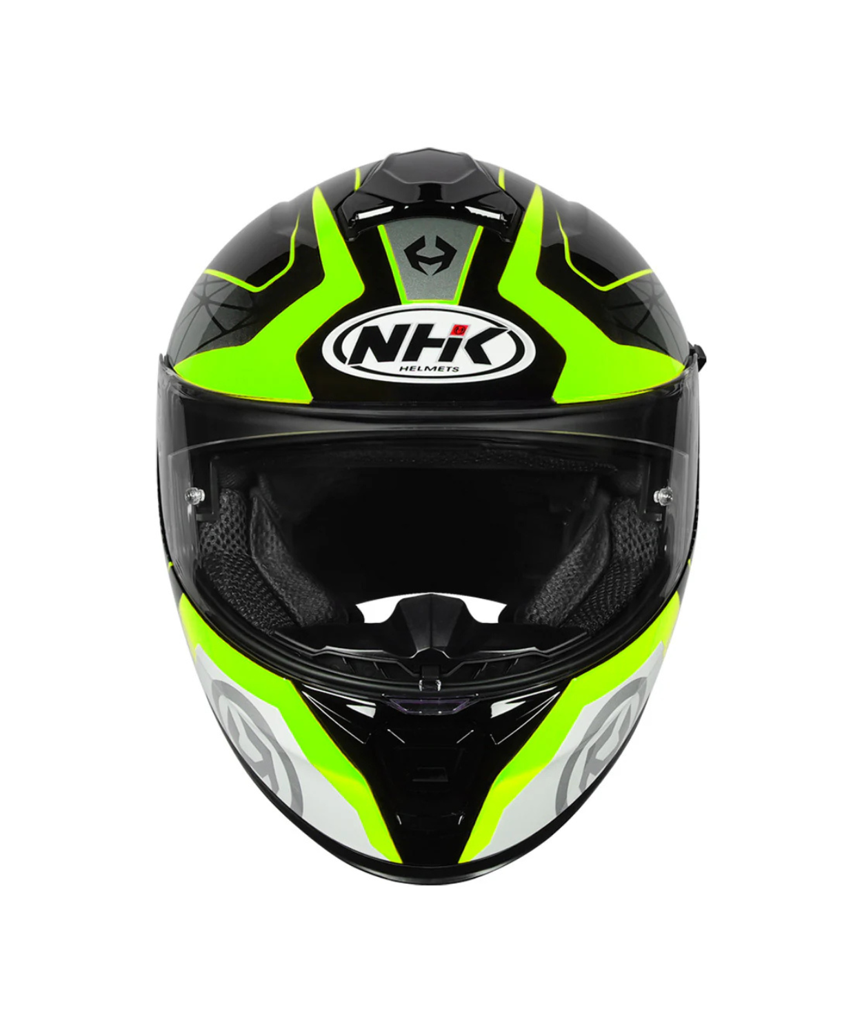 NHK K5R Commutrack Helmet - Black Hiviz Green
