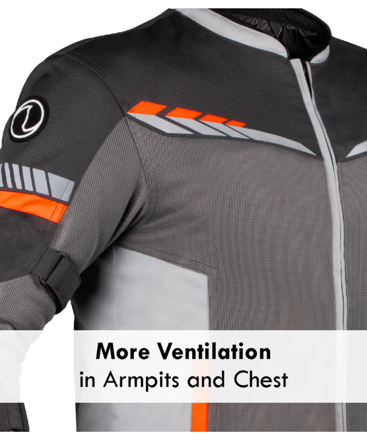 Rynox Air GT 4 CE Certified Class A Riding Jacket - Grey Hi-Viz Orange - Rynox