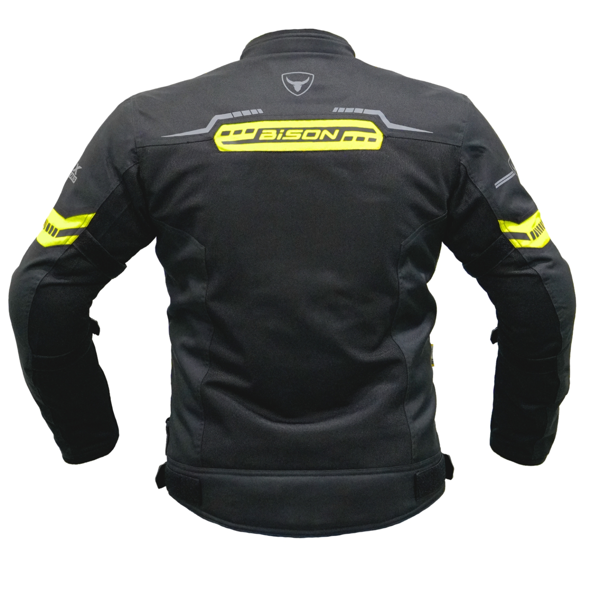 Bison ProGear Clavis Riding Jacket - Black Neon