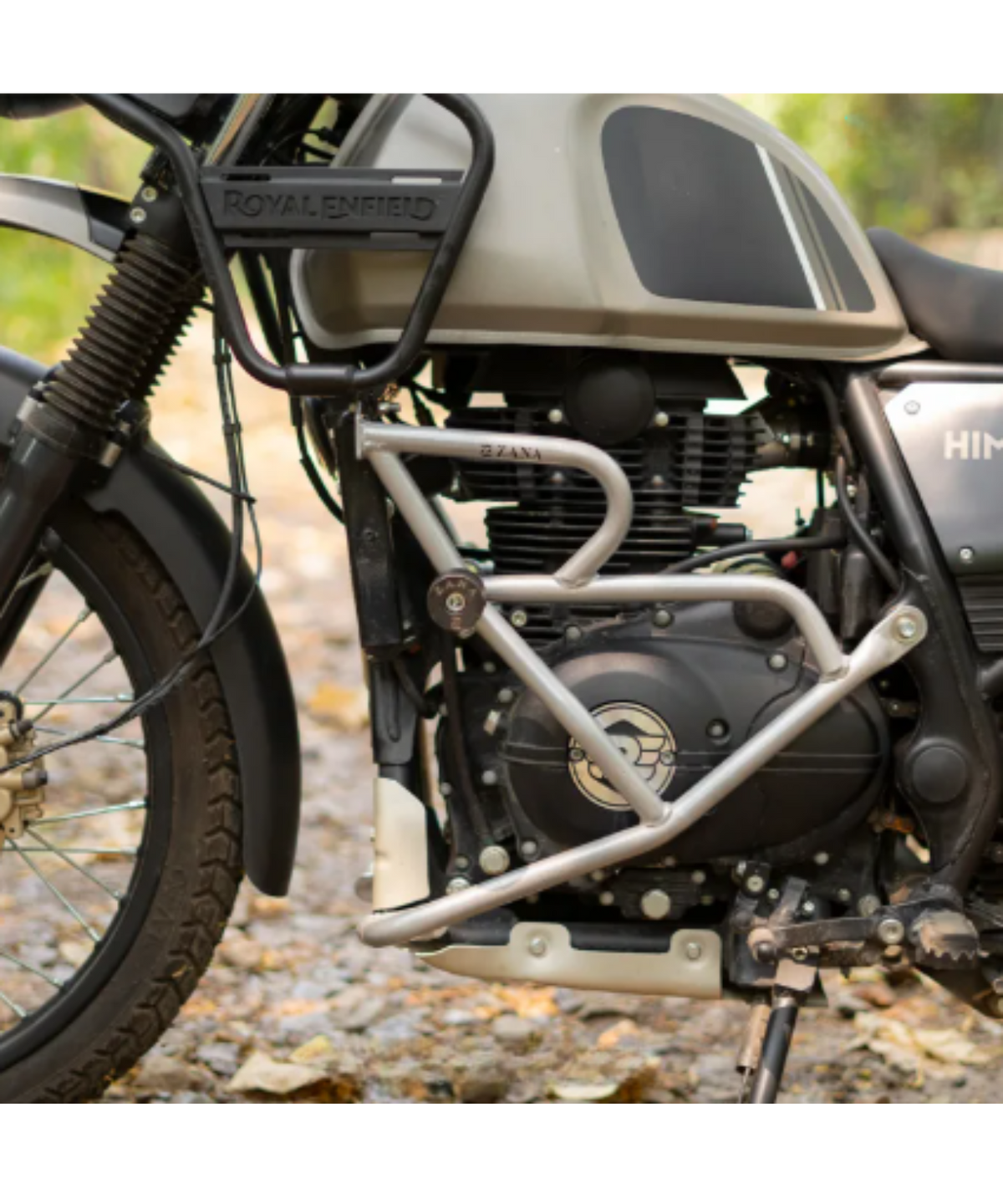 Zana Royal Enfield Himalayan BS6 Crash Guard with Slider MS Silver - ZI-8148 - Zana