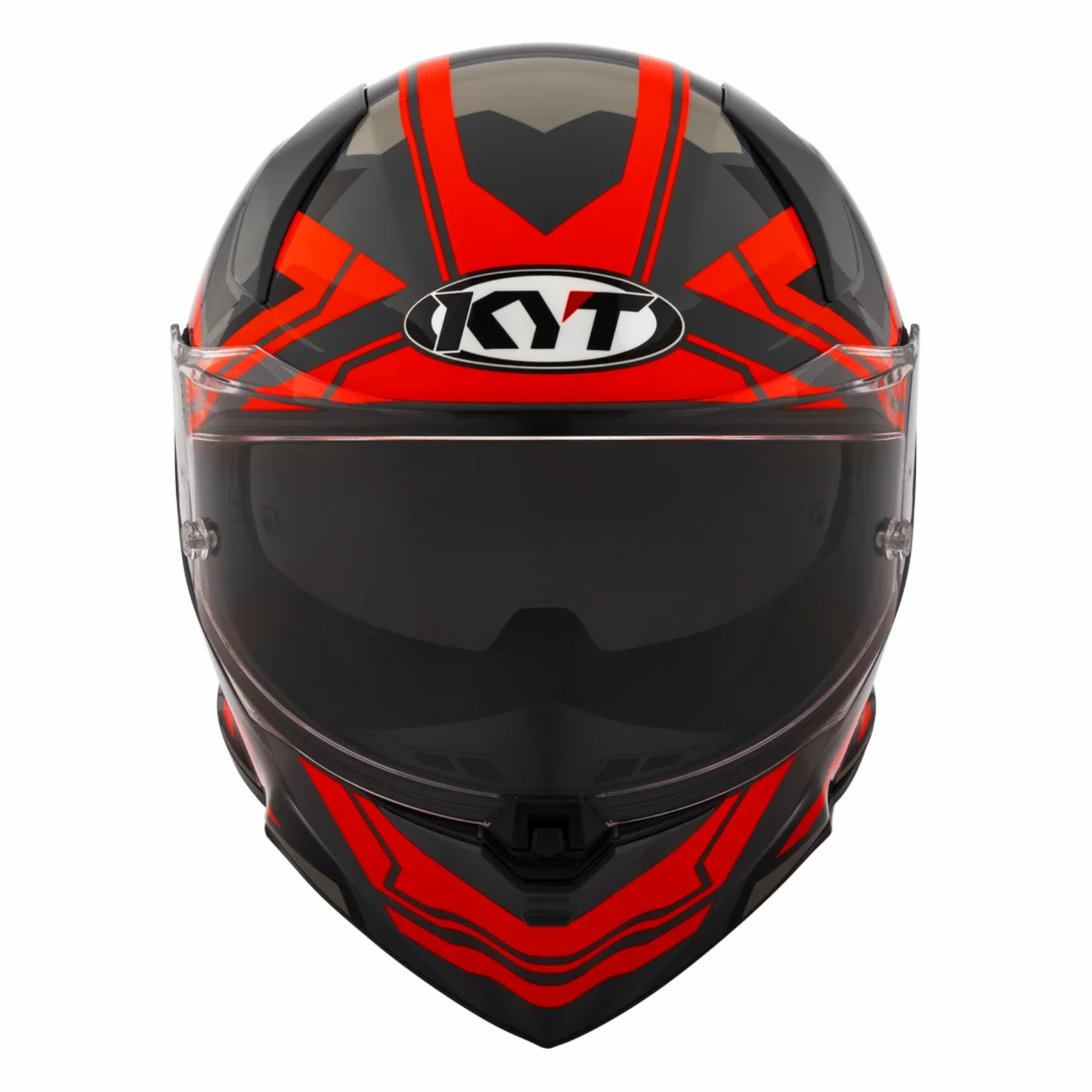 KYT R2R Pro Octane Helmet - Gloss Black Red