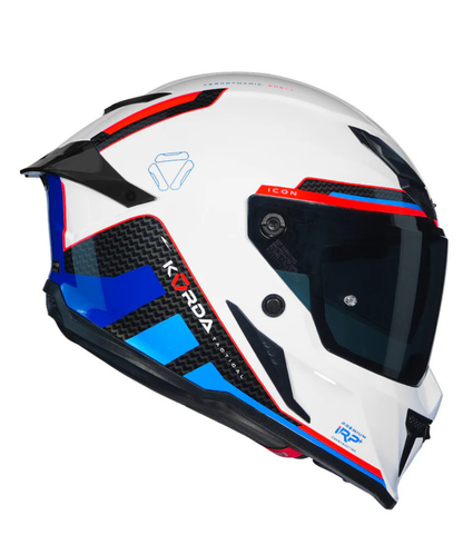 Korda Icon Tokio Helmet - Gloss White Blue