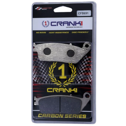 Crank1 Carbon Brake Pads for Triumph T120 (2016 Onwards)