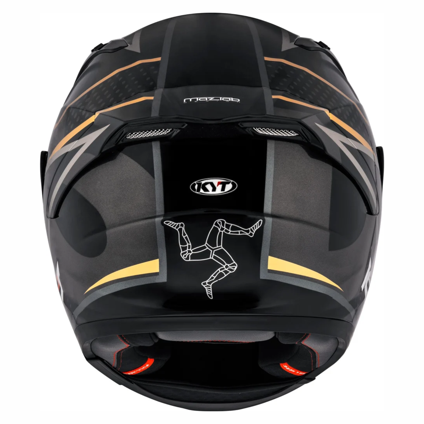 KYT Striker SV Davo Helmet - Gloss Black Gold