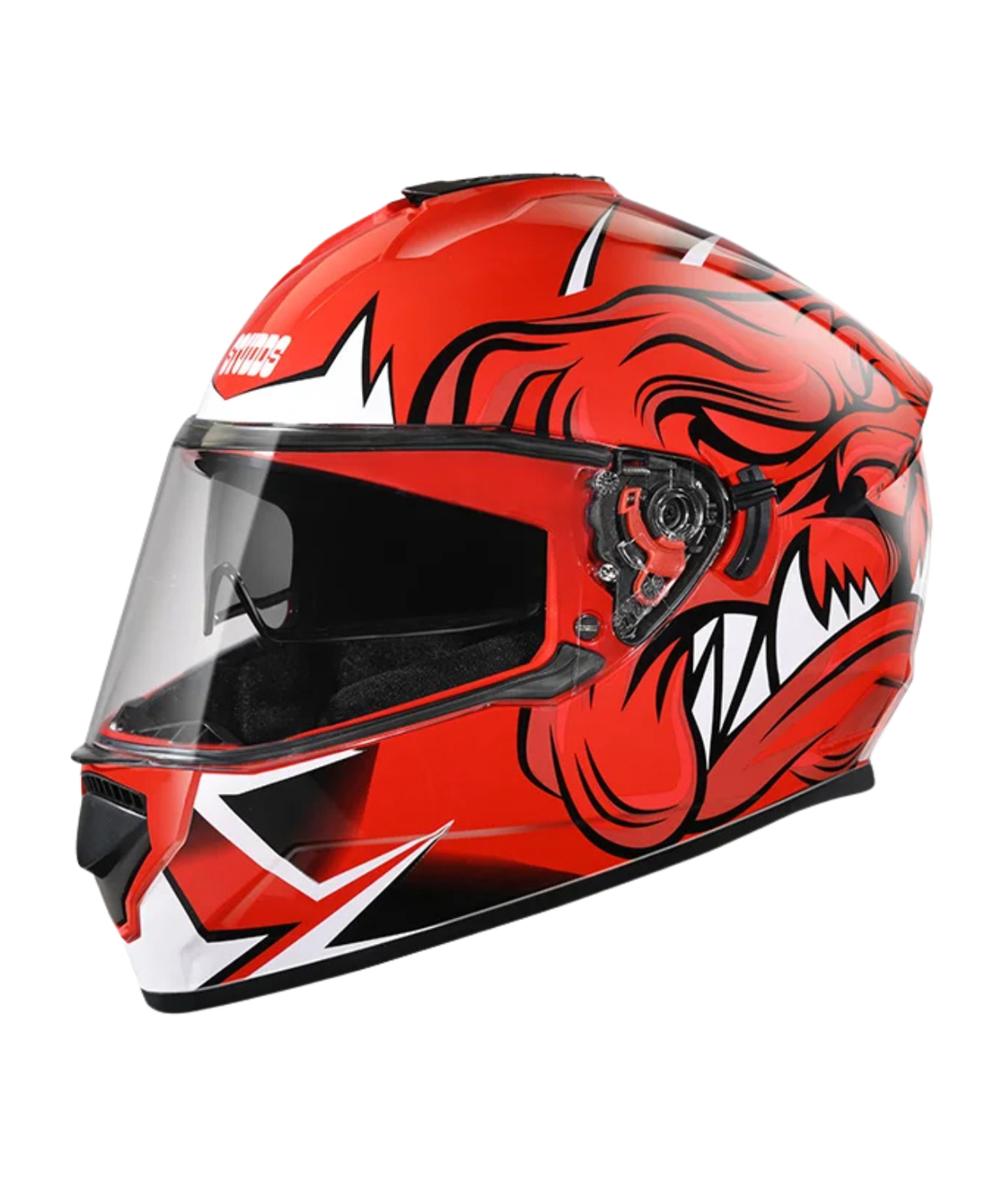 Studds Drifter D1 Decor Graphics Helmet - Gloss Red N2 - Studds