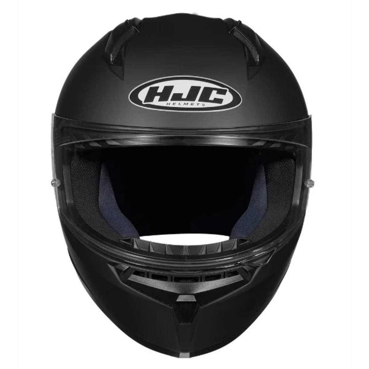 HJC C10 Solid Semi Flat Helmet - Black - HJC