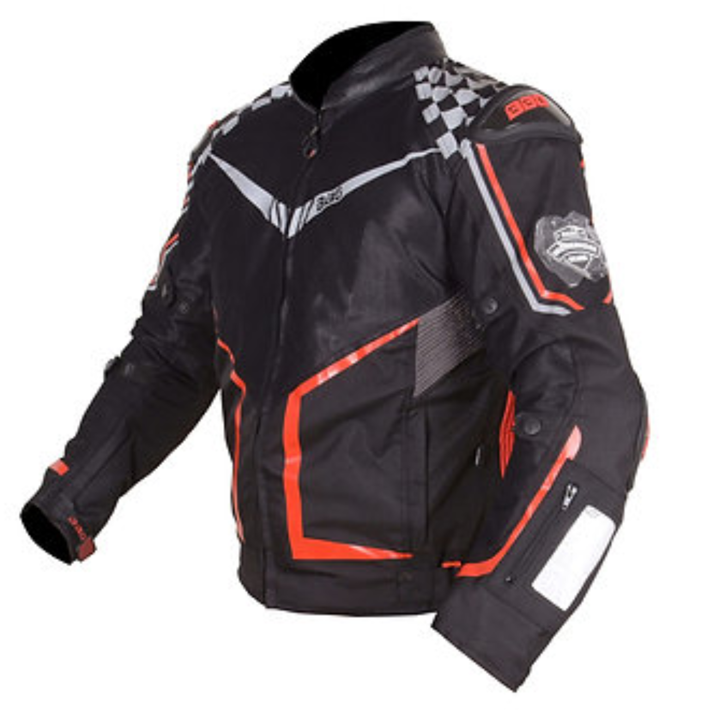 BBG Grand Prix Riding Jacket with Chest Guard and Thermal Liner - Red