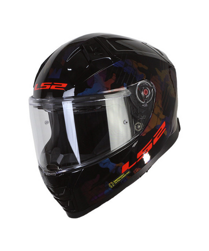 LS2 FF811 Vector II Kamo Helmet - Gloss Black Blue