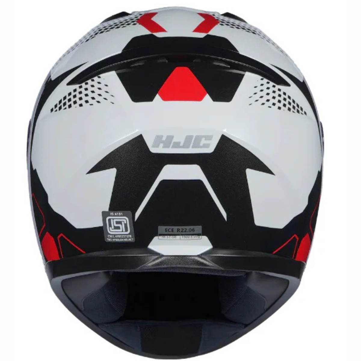HJC C10 Aspa MC1 Helmet - Black White Red - HJC