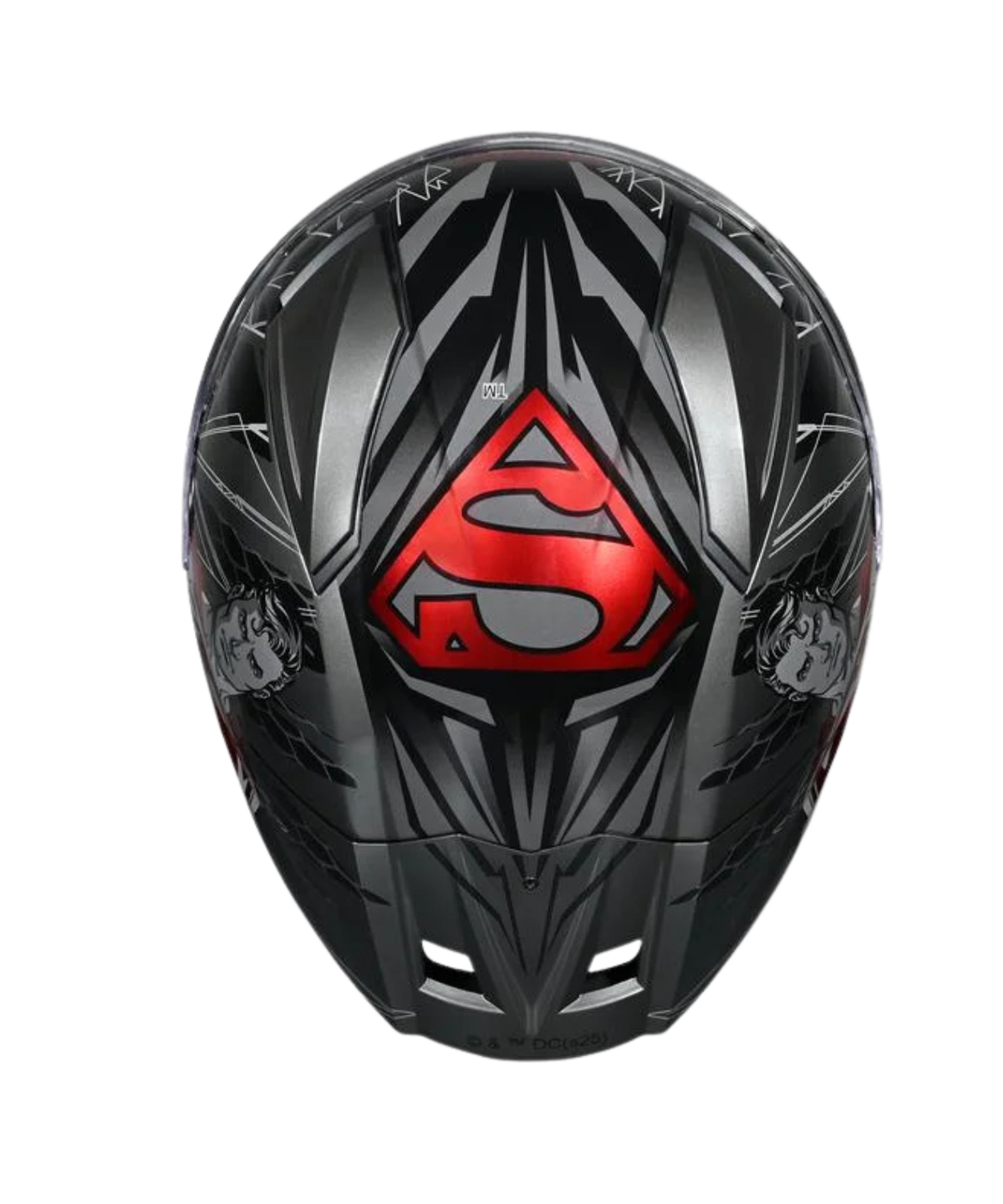 Studds Helios Superman Edition Graphics Helmet - Gloss Grey Red N2 - Studds