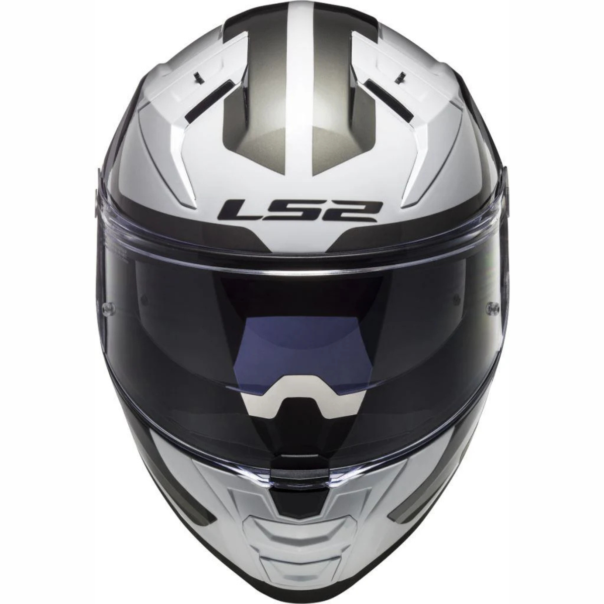 LS2 FF811 Vector II Metric Gloss White Titan Helmet - Silver - LS2