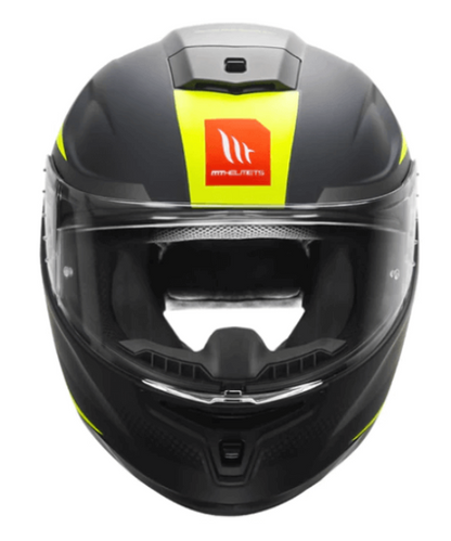 MT Hummer Brick Helmet - Matt Fluorescent Yellow