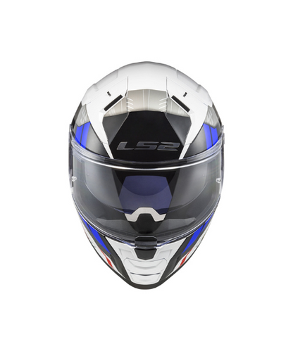 LS2 FF811 Vector II Stylus Helmet - White Fluro Red