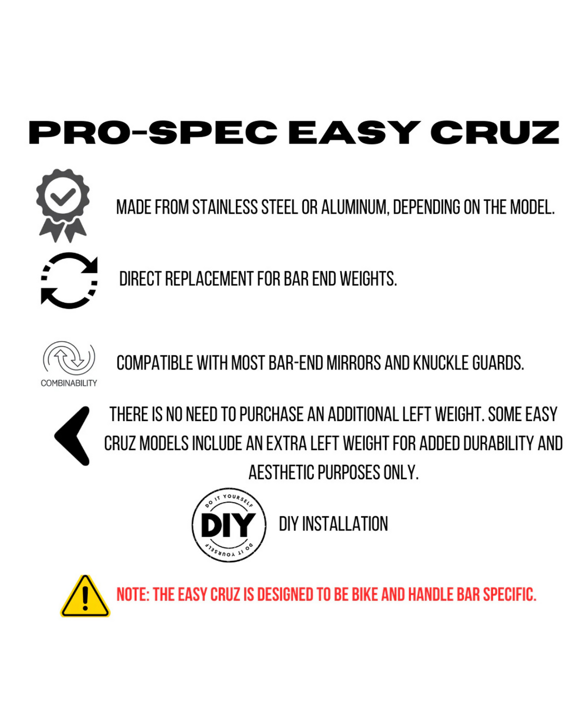 Pro-Spec Easy Cruz - ECZ 004 - Black - Pros-pec