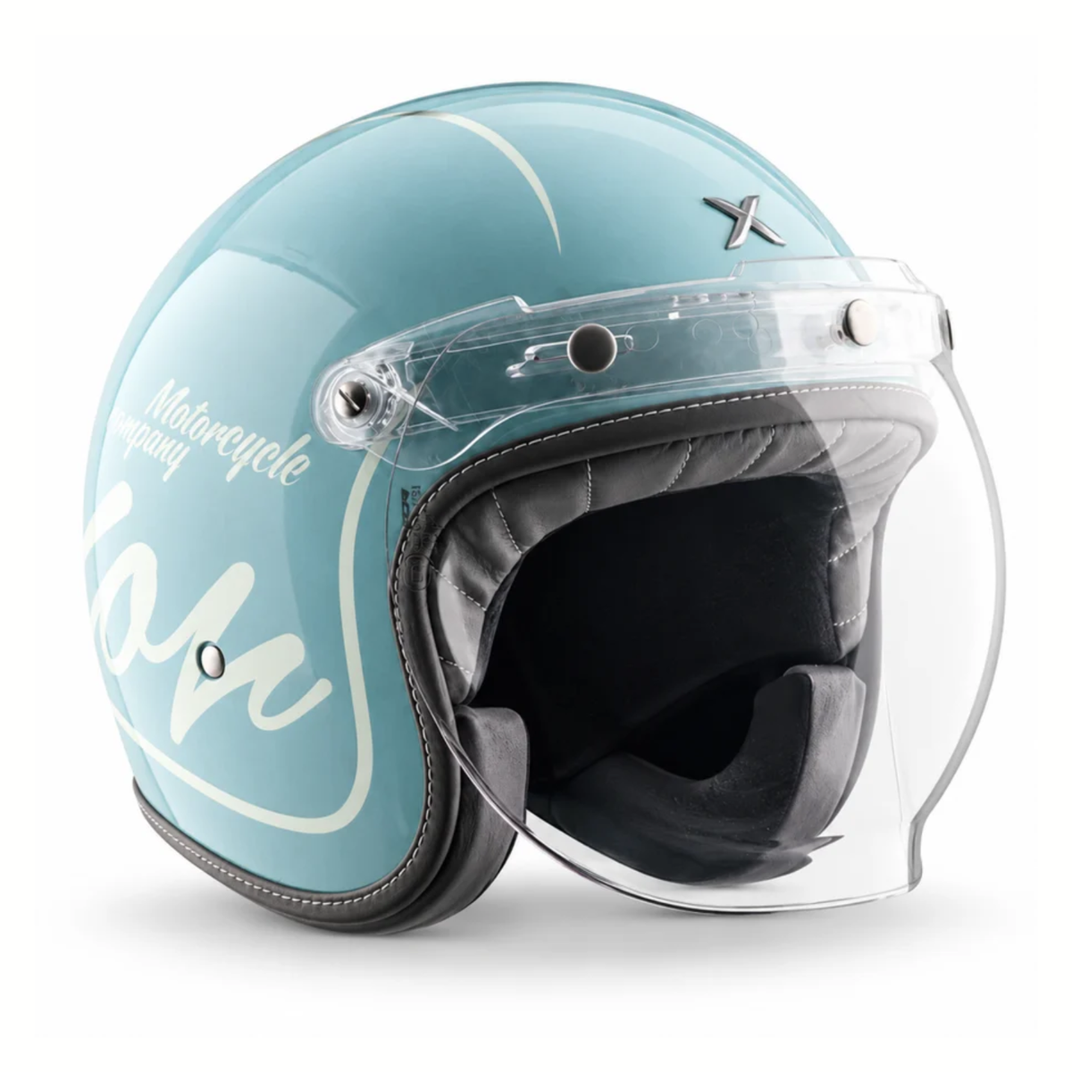 Axor Retro Jet Bygone Helmets - Gloss Ice Ash Blue - AXOR