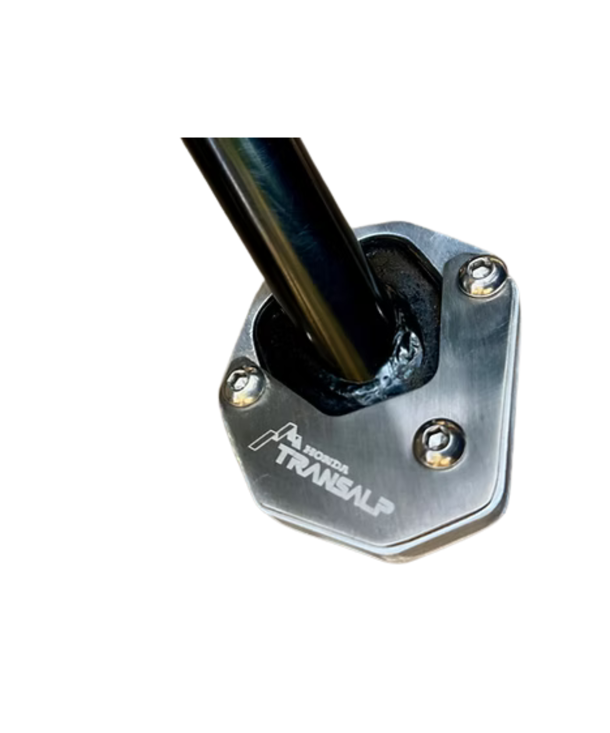 Motoverse Factory Customs Bigfoot Shoe Stand Extender for Honda Transalp 750 - Black - MB-HON-TRAN750