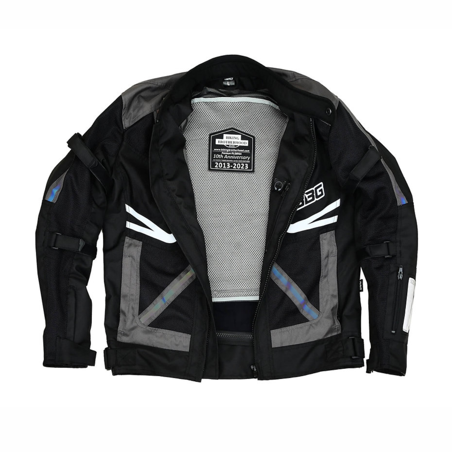 BBG Indy Riding Jacket with Liner - Grey