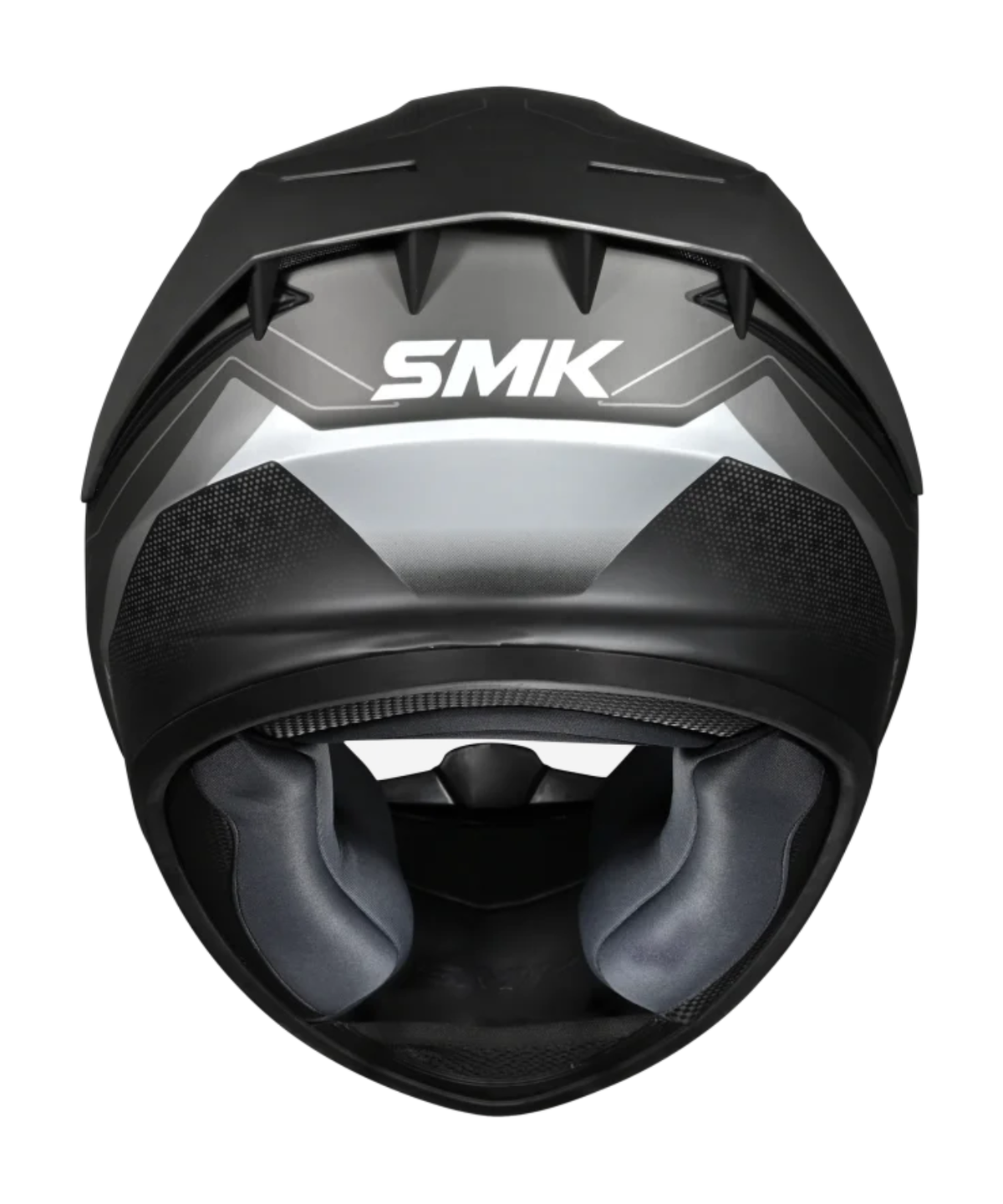 SMK Stellar Sports Flight GRPS MA266 Full Face Helmet - Matt Black Grey - SMK