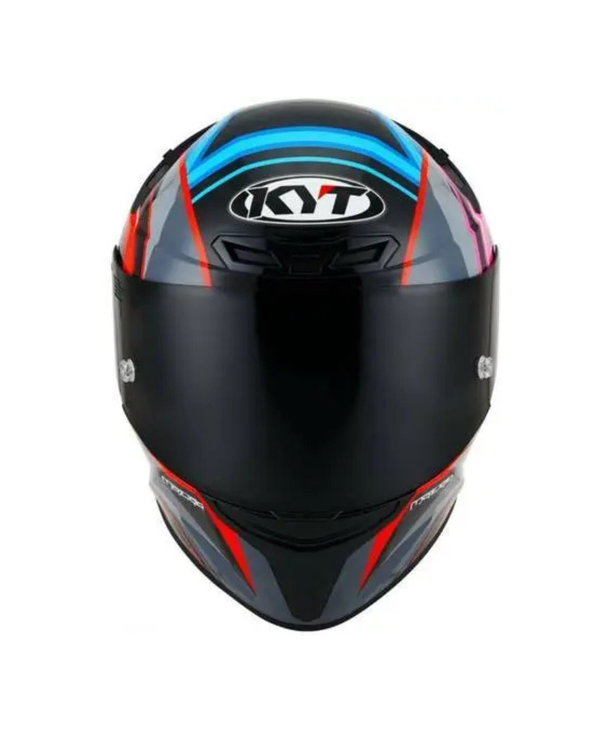 KYT TT-Course Ratthapark Play Replica Helmet - Grey Blue Pink